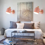 Modern Macaron Metal Cylinder Wall Light with 1 Bulb