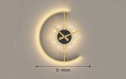 Modern LED Wall Clock with Lighting