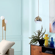LichtMeester - Modern Globe Design Pendant Light Made of Glass with LED Lighting for Kitchen and Dining Room