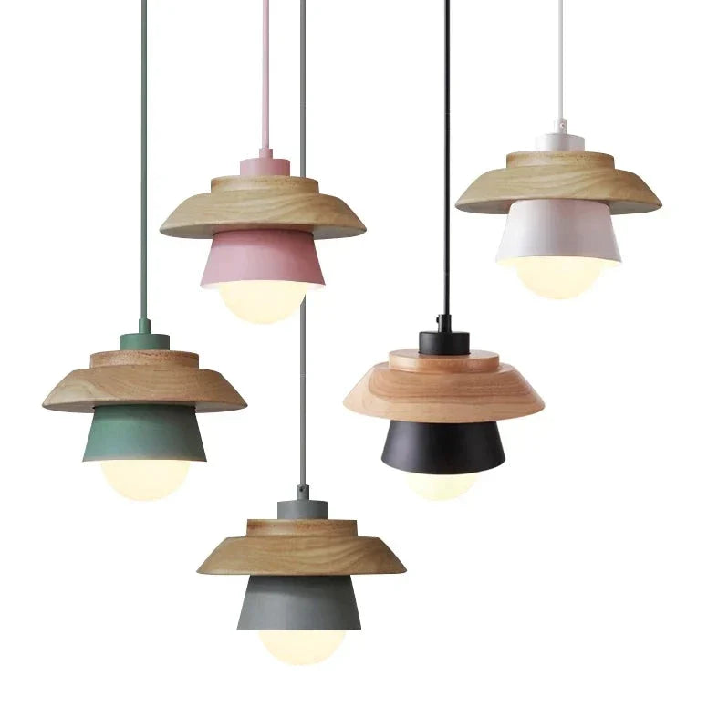 Wooden Pendant Lights from Scandinavia