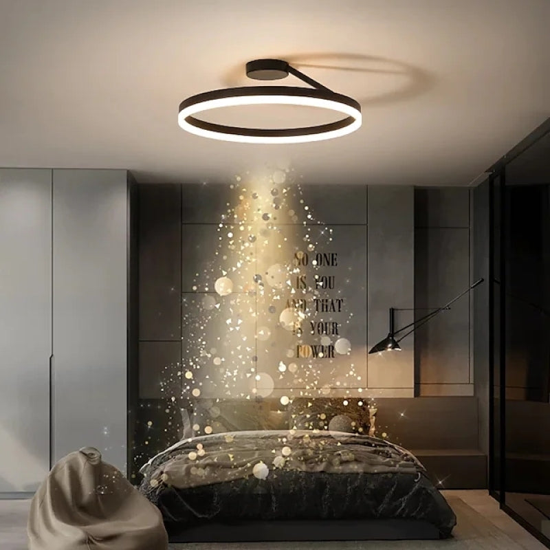 ArishaGlow - Elegant LED Ceiling Light in Gold and Metal
