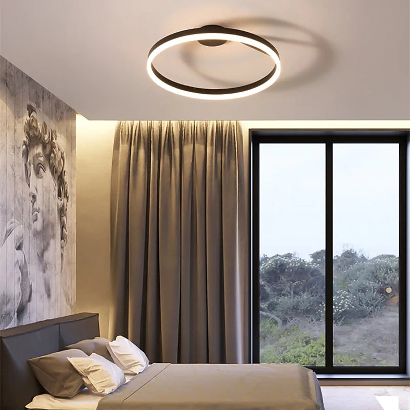 ArishaGlow - Elegant LED Ceiling Light in Gold and Metal