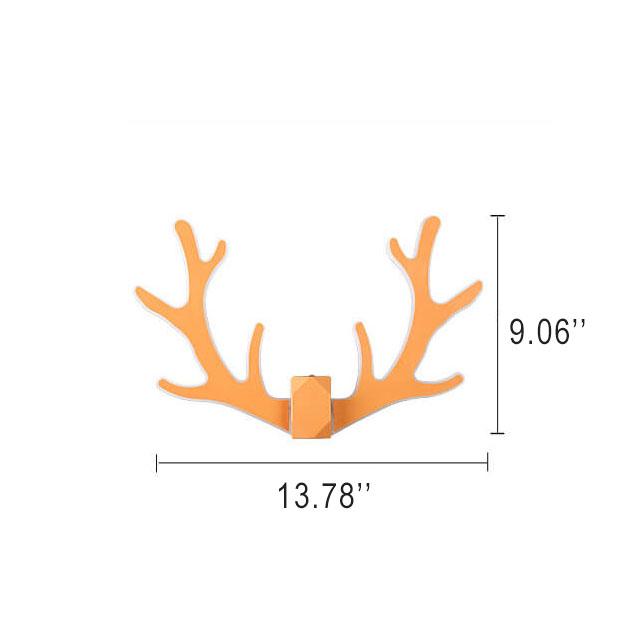 GeweiGlow - Simple antler-shaped wall lamp with 1 LED arm