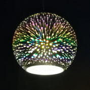 Innovative 3D Firework Coloured Glass Pendant Lamp with 1 Light Source
