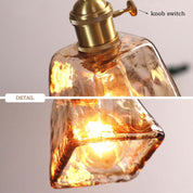Levy Retro LED Pendant Lights Gold Metal Glass Bedroom Living Room Dining Room