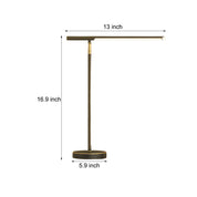 Copper Linear - Brass LED Desk Lamp with Adjustable Direction