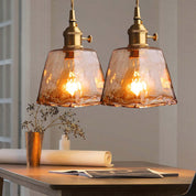 Levy Retro LED Pendant Lights Gold Metal Glass Bedroom Living Room Dining Room