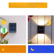 Solar Powered Outdoor Patio Wall Lamp