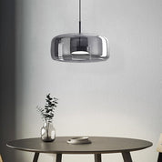 Hailie Retro LED Pendant Lights Gold Amber Metal Glass Bedroom