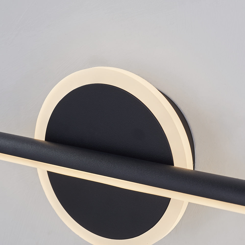 Leigh Modern Round/Square LED Wall Light Black/Gold Metal/Silicone Living/Sleeping/Bathroom