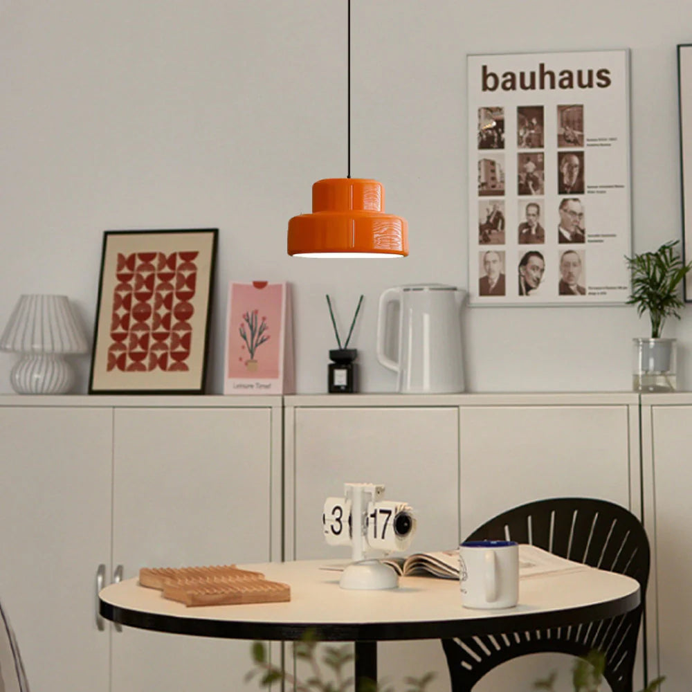 RetroSphere - Design Orange Pendant Light