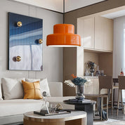 RetroSphere - Design Orange Pendant Light