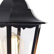 GloedWacht - Outdoor Wall Lantern Black with Motion Sensor