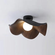 Nordic – Wooden and Resin Lotus Ceiling Lamp