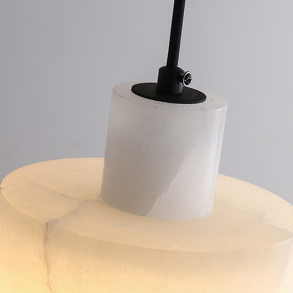 MarbreSimplicite - Scandinavian Pendant Light in White Marble