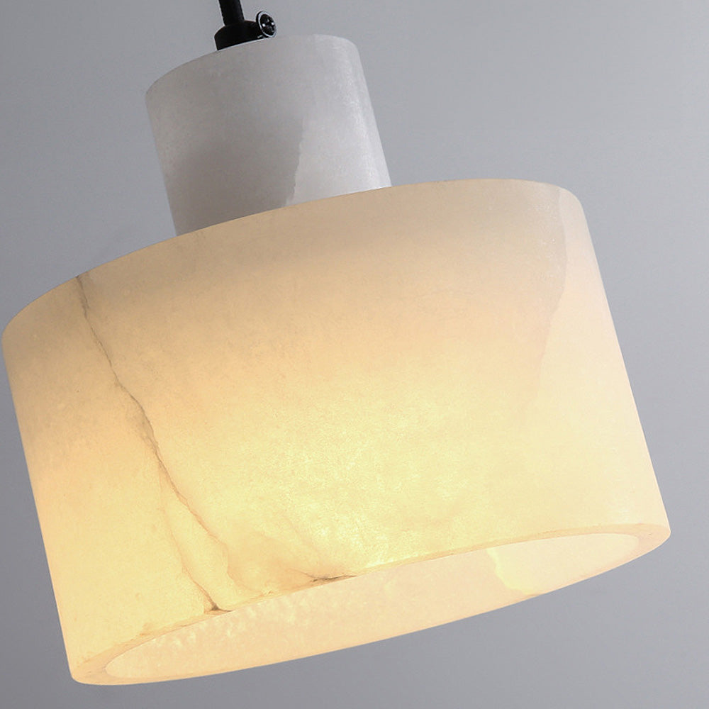 MarbreSimplicite - Scandinavian Pendant Light in White Marble