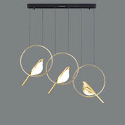BirdLume - Pendant Light with Bird Circle