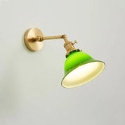 Retro Adjustable Arm Glass Wall Lamp - Glass wall lamp with retro adjustable arm