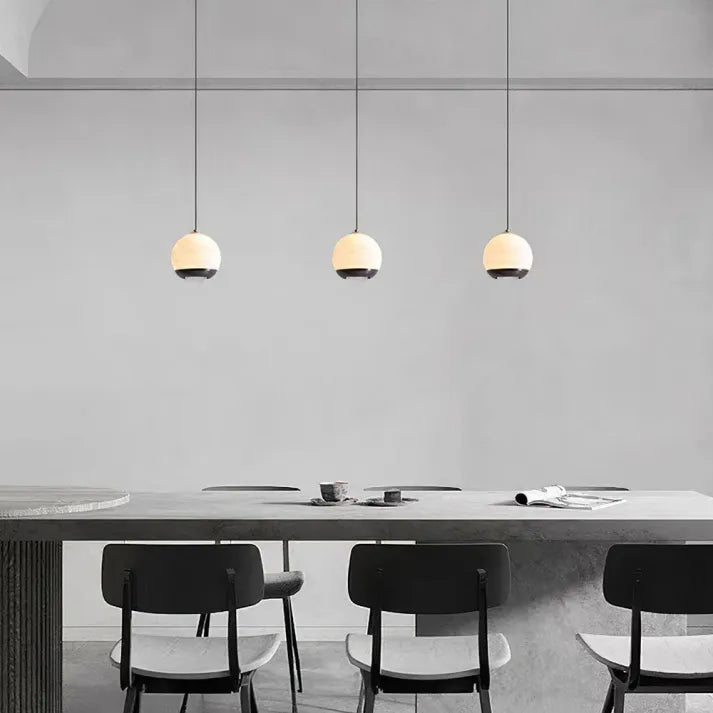 LumiereNordique - Pendant Light in Marble and Alabaster
