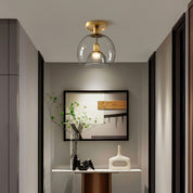 DesignEpure - Modern Grey Glass Ceiling Light