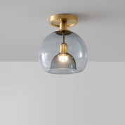 DesignEpure - Modern Grey Glass Ceiling Light