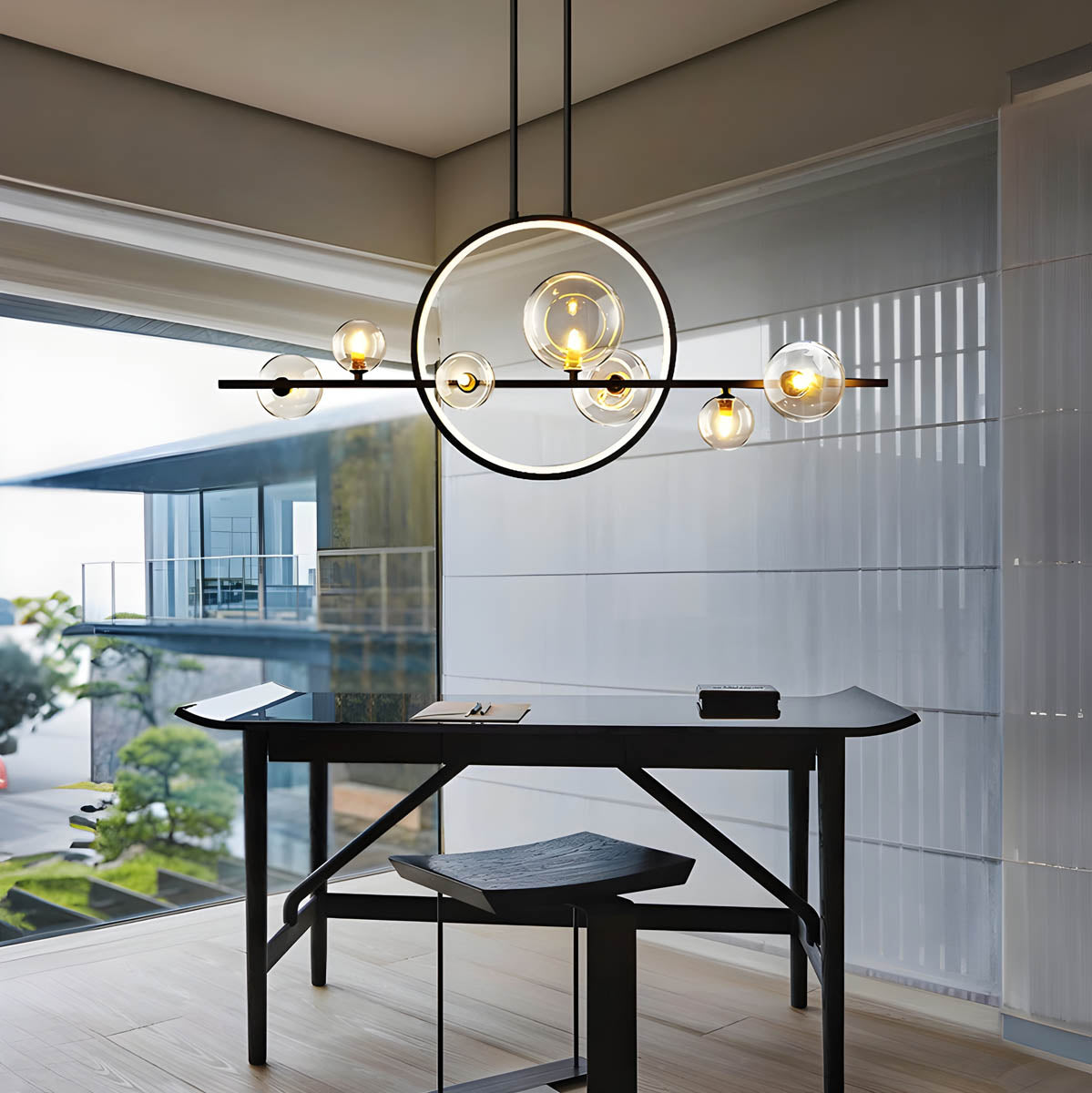 LumiereSpherique - Artistic Glass Chandelier