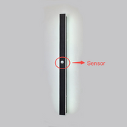Edge Modern Design LED Wall Lamps Black Metal for Garden and Hall