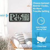 Starry Light - Digital Wall Clock with Advanced Atomic Clock Technology