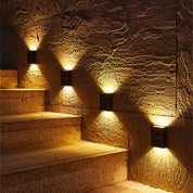 Solar Powered Outdoor Patio Wall Lamp