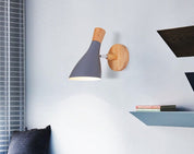 Modern LED Wooden Bedroom Wall Lamp