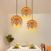 Modern Art Oak Pine Cone Pendant Lamps