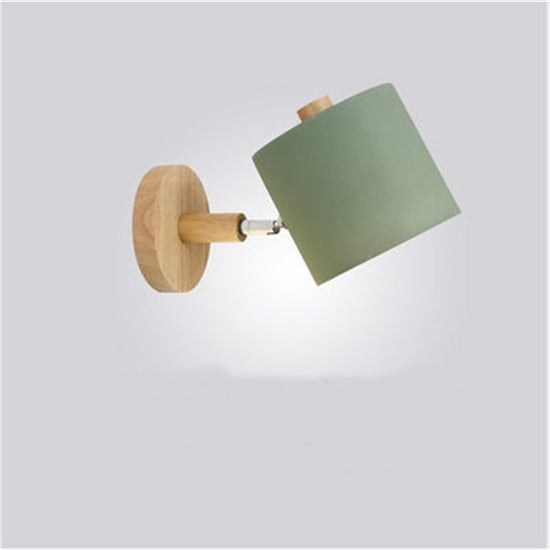 Modern LED Wooden Bedroom Wall Lamp