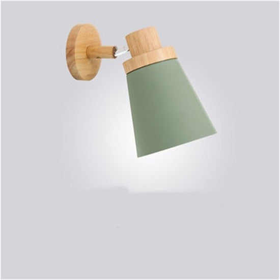 Modern LED Wooden Bedroom Wall Lamp