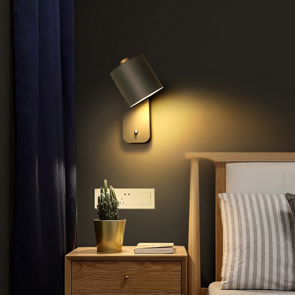 Modern LED Wall Lamps with Switch for Interior Decoration