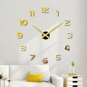 ZeitMeister Fashion 3D Large Wall Clock Mirror Sticker