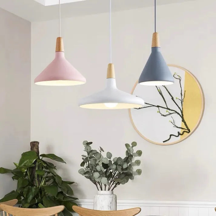 Macaron – Conical Metal Pendant Light