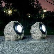 Rocksolar - Solar Lamp for Outdoor Use in Stone