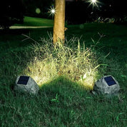 Rocksolar - Solar Lamp for Outdoor Use in Stone