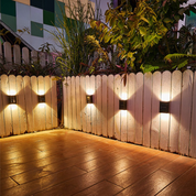 SolarGlow - Wireless LED Solar Wall Lights Deluxe for a Perfect Atmosphere in Your Garden