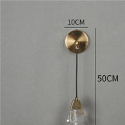 GrandeurGlimmer - Modern Crystal Wall Lamp