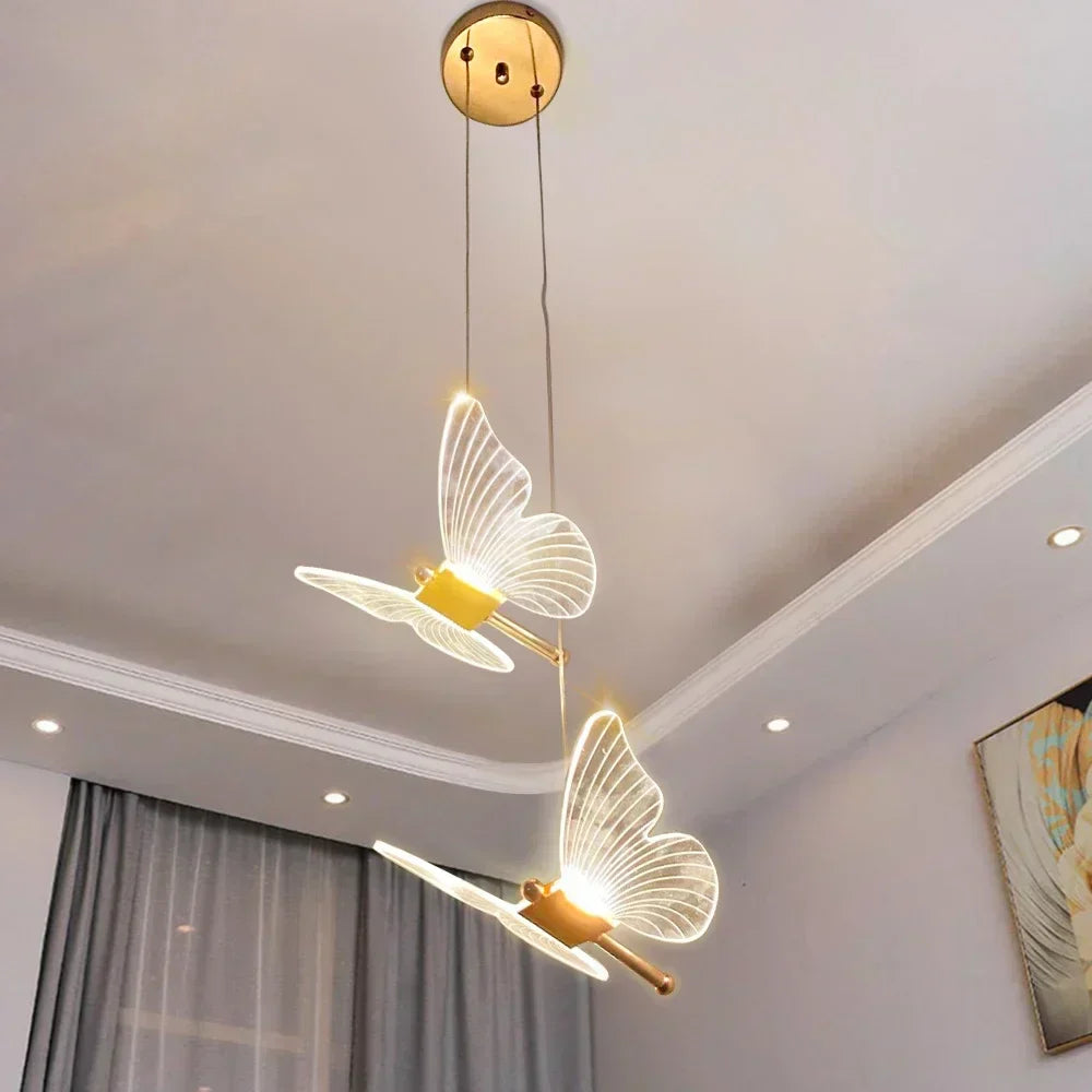 ButterflyGleam - LED Pendant Lights in Butterfly Shape