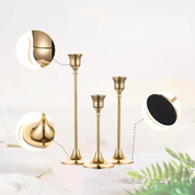Dreamy Lights - Gold Candle Holders for a Romantic Atmosphere