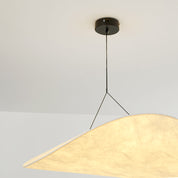LunaLux - Modern LED Pendant Light in Metal and Synthetic Silk
