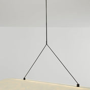 LunaLux - Modern LED Pendant Light in Metal and Synthetic Silk