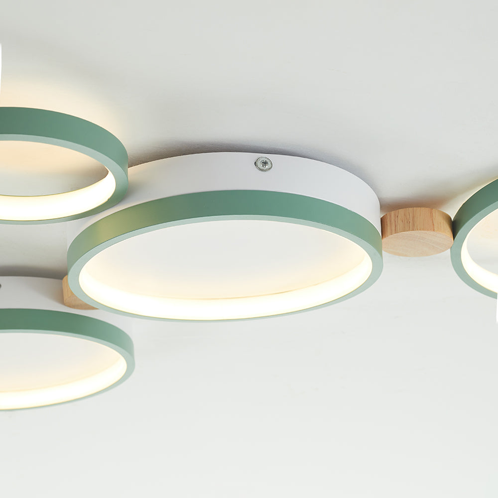 ChicLumineux - Ceiling Light in White and Grey Metal