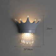 LuminaGlimmer - Crown Wall Lamp