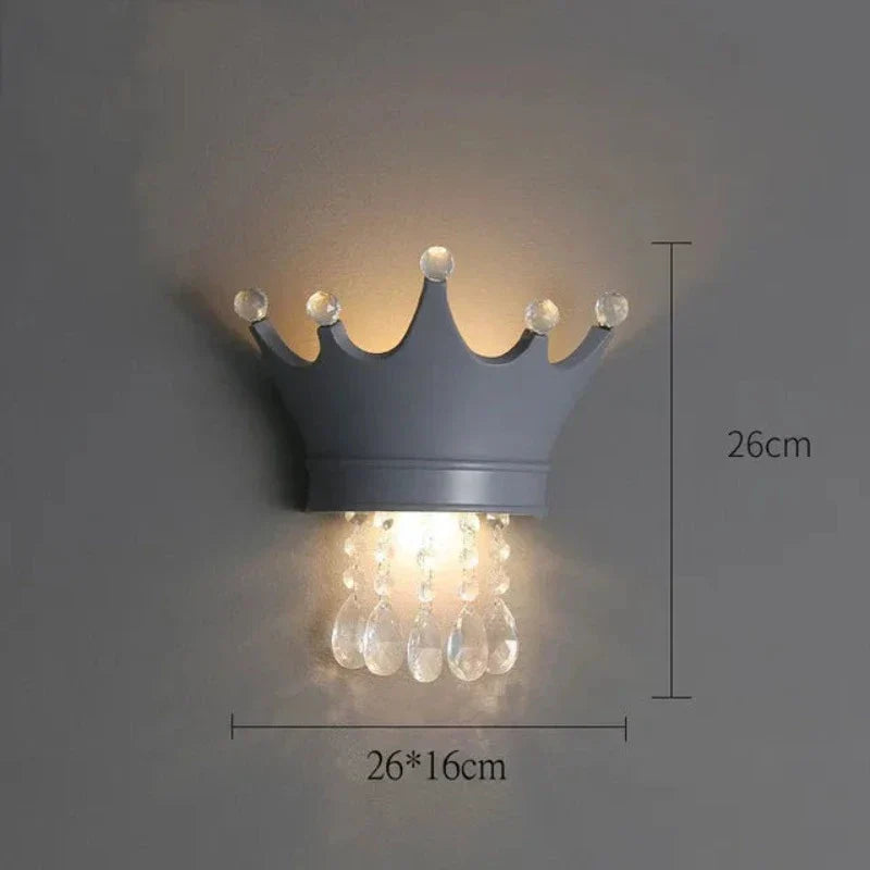 LuminaGlimmer - Crown Wall Lamp