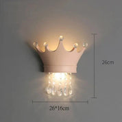 LuminaGlimmer - Crown Wall Lamp