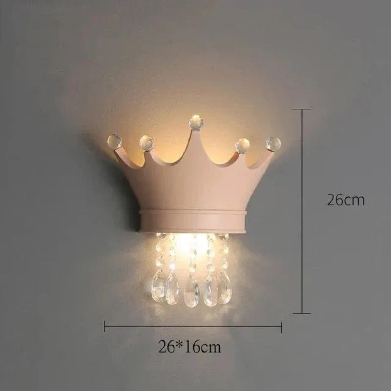 LuminaGlimmer - Crown Wall Lamp