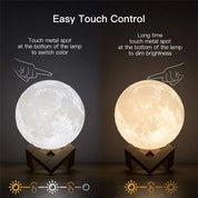 SophisticShine - Touch Moon Lamp